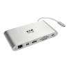 Eaton Tripp Lite Series USB C Docking Station 4K USB Hub USB 3.1 Gen 1 w / USB-A, HDMI, VGA, mDP, Gigabit Ethernet, Mem Card, 3.5 mm & USB-C Charge 4K @ 30Hz, USB-C, USB Type C, USB Type-C - Dockingstation - USB-C - VGA, HDMI, Mini DP - 1GbE