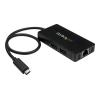Hub USB C 3 Port GbE C to A, Power Adapt