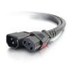 C2G - Stromkabel - IEC 60320 C14 zu power IEC 60320 C13 - Wechselstrom 250 V - 10 A - 1.8 m - Schwarz