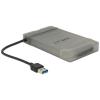 Delock - Speicher-Controller - 2.5" (6.4 cm) - SATA 6Gb / s - USB 3.0 - Grau, Schwarz