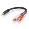 Kabel / 6IN 3,5 mm Stereo Maleto2 RCA Male Y-
