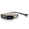 C2G Mini DisplayPort to HDMI, VGA, or DVI Adapter Converter - Videokonverter - DVI, HDMI, VGA - DVI, HDMI, VGA - Schwarz