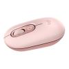 Logitech POP - Maus - anpassbarer Emoji - optisch - 4 Tasten - kabellos - Bluetooth 5.1 LE - rosé