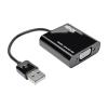 Eaton Tripp Lite Series USB 2.0 to VGA Dual Multi-Monitor External Video Graphics Card Adapter w / Built-In USB Cable 1080p 60 Hz - Externer Videoadapter - 128 MB DDR - USB 2.0 - D-Sub