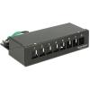 Delock Keystone Desktop Patch Panel - Patch Panel - Jet Black, RAL 9005 - 8 Ports