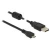 Delock - USB-Kabel - USB (M) zu Micro-USB Typ B (M) - USB 2.0 - 50 cm - Schwarz