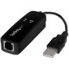 StarTech.com USB 2.0 Faxmodem - 56K Externes DialUp V.92 Modem / Dongle / Adapter - Computer / Laptop Faxmodem - USB auf Telefonbuchse - USB Datenmodem - Netzwerk Fax / CMR / POS (USB56KEMH2) - Fax / Modem - USB - 56 Kbps - K56Flex, V.90, V.92