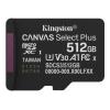 Kingston Canvas Select Plus - Flash-Speicherkarte - 512 GB - A1 / Video Class V30 / UHS-I U3 / Class10 - microSDXC UHS-I