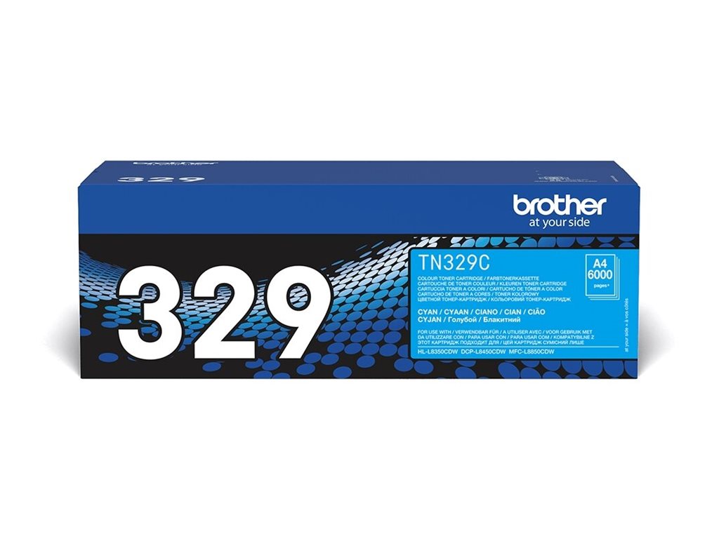 Brother TN329C - Cyan - original - Tonerpatrone - für Brother DCP-L8450CDW, HL-L8350CDW, HL-L8350CDWT, MFC-L8850CDW