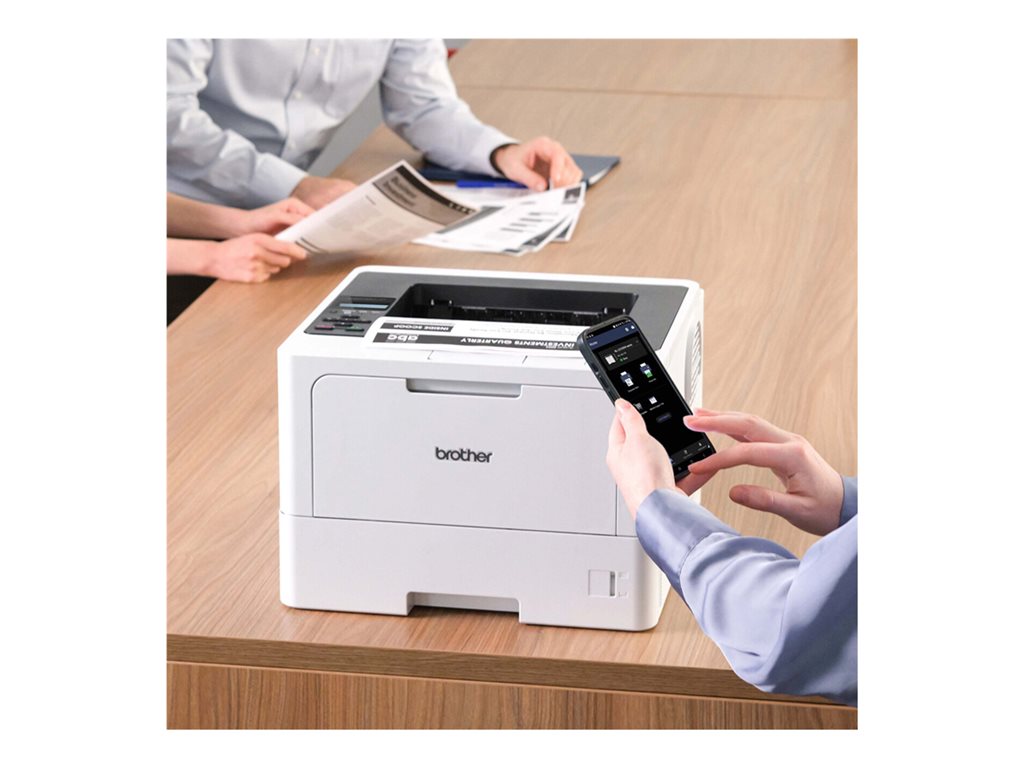 Brother HL-L5210DW - Drucker - s / w - Duplex - Laser - A4 / Legal - 1200 x 1200 dpi - bis zu 48 Seiten / Min. - Kapazität: 350 Blätter - USB 2.0, Gigabit LAN, Wi-Fi(n), NFC