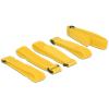 Delock - Klettverschluss - 30 cm - Gelb (Packung mit 5)