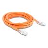 Delock - Patch-Kabel - RJ-45 (M) zu RJ-45 (M) - 2 m - 7.8 mm - S / FTP - CAT 8.1 - geformt, ohne Haken - orange