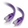 Kabel / 0,5 m Mlded / Btd Purple CAT5E PVC UTP