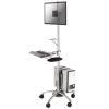 NewStar  Mobiler Arbeitsplatz (Monitor, Tastatur / Maus & PC) / 10-21" / 10-21"