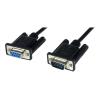 StarTech.com 2m Seriell DB9 RS-232 Nullmodemkabel - Schwarz - Stecker / Buchse - 9 Pin Null Modem Kabel - Nullmodemkabel - DB-9 (W) zu DB-9 (M) - 2 m - Schwarz - für P / N: 1P3FPC-USB-SERIAL, ICUSB2321F, ICUSB2324I, ICUSB232V2, PEX2S953, PEX2S953LP