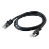 Kabel / 2 m Black CAT6 PVC Snagless UTP Patch