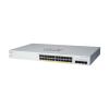 Cisco Business 220 Series CBS220-24P-4G - Switch - Smart - 24 x 10 / 100 / 1000 (PoE+) + 4 x Gigabit SFP (Uplink) - an Rack montierbar - PoE+ (195 W) - wiederaufbereitet