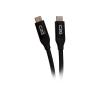 C2G 2.5ft (0.8m) USB-C Male to USB-C Male Cable (20V 5A) - USB4 (40Gbps) - USB-Kabel - 24 pin USB-C (M) zu 24 pin USB-C (M) - USB 2.0 / USB 3.2 / USB4 / Thunderbolt 3 - 20 V - 5 A - 80 cm - umkehrbare Stecker, 8K Unterstützung, hauchvergoldete Kontak