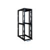 Eaton Tripp Lite Series 48U 4-Post Open Frame Rack Cabinet Square Holes 3000lb Capacity - Schrank offener Rahmen - 4 Pfosten - Schwarz - 48U - 48.3 cm (19")