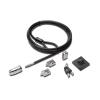 Kensington Desktop and Peripherals Standard Keyed Locking Kit 2.0 - Sicherheitskabelschloss - 2.4 m
