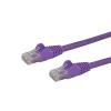 StarTech.com 1m Cat6 Snagless RJ45 Ethernet Netzwerkkabel - Lila - 1m Cat 6 UTP Kabel - Netzwerkkabel - RJ-45 (M) zu RJ-45 (M) - 1 m - UTP - CAT 6 - ohne Haken, verseilt - lila