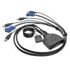 Eaton Tripp Lite series 2-Port USB / VGA Cable KVM Switch with Cables and USB Peripheral Sharing - KVM- / USB-Switch - 2 x KVM / USB - 1 lokaler Benutzer - Desktop