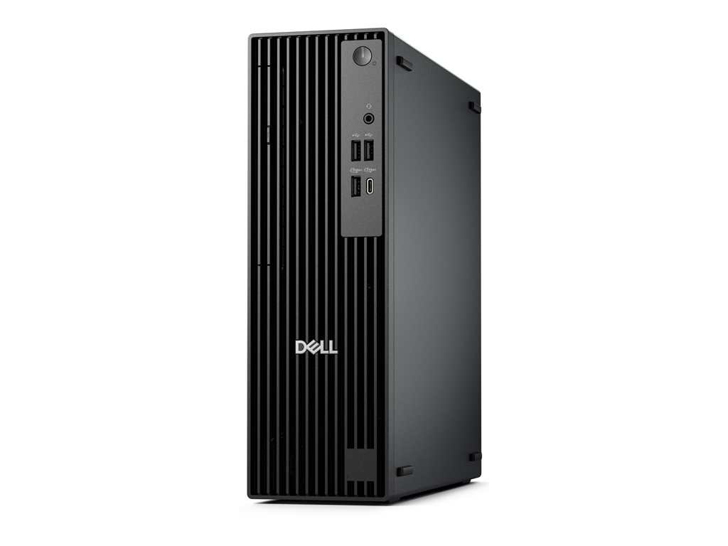 Dell Pro Slim QCS1250 - Schlanker Desktop - Core Ultra 5 235 / 3.4 GHz - RAM 16 GB - SSD 512 GB - NVMe - Intel Graphics - 1GbE, Bluetooth, Wi-Fi 6E - WLAN: Bluetooth, 802.11a / b/g / n/ac / ax (Wi-Fi 6E) - Win 11 Pro - Monitor: keiner - Tastatur: Deutsch