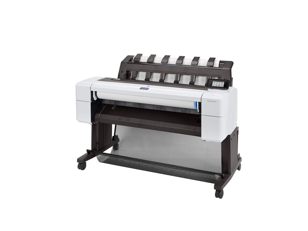 HP DesignJet T1600 - 914 mm (36") Großformatdrucker - Farbe - Tintenstrahl - Rolle (91,4 cm x 91,4 m), 914 x 1219 mm - 2400 x 1200 dpi - bis zu 3 Seiten / Min. (einfarbig) / bis zu 3 Seiten / Min. (Farbe) - Kapazität: 1 Rolle - Gigabit LAN - Cutter