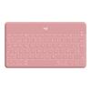 Logitech Keys-To-Go - Tastatur - kabellos - Bluetooth - QWERTY - Spanisch - Blush Pink - für Apple iPad / iPhone / TV