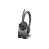 Poly Voyager 4320-M - Headset - On-Ear - Bluetooth - kabellos, kabelgebunden - Adapter USB-A via Bluetooth, USB-A - Schwarz - Zertifiziert für Microsoft Teams, Zoom Certified - Replaces Poly SKU 218476-02