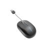 Kensington Pro Fit Retractable Mobile - Maus - optisch - 3 Tasten - kabelgebunden - USB - Schwarz