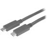 StarTech.com USB-C Kabel mit Power Delivery (5A) - St / St - 1m - USB 3.1 (10Gbit / s) - Zertifiziert - USB 3.1 Typ-C Kabel - USB 3.1 Gen 2 - USB-Kabel - 24 pin USB-C (M) zu 24 pin USB-C (M) - USB 3.1 - 5 A - 1 m - Schwarz - für P / N: CDP2HVGUASPD, DKT30