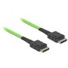Delock - Internes SAS-Kabel - SAS 24Gbit / s - 4i MiniLink SAS (SFF-8611) zu 4i MiniLink SAS (SFF-8611) - 50 cm - eingerastet