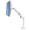 Ergotron LX - Befestigungskit (Gelenkarm) - für Monitor - Aluminium, Stahl - weiß - Bildschirmgröße: bis zu 81,3 cm (bis zu 32 Zoll) - Tischmontage