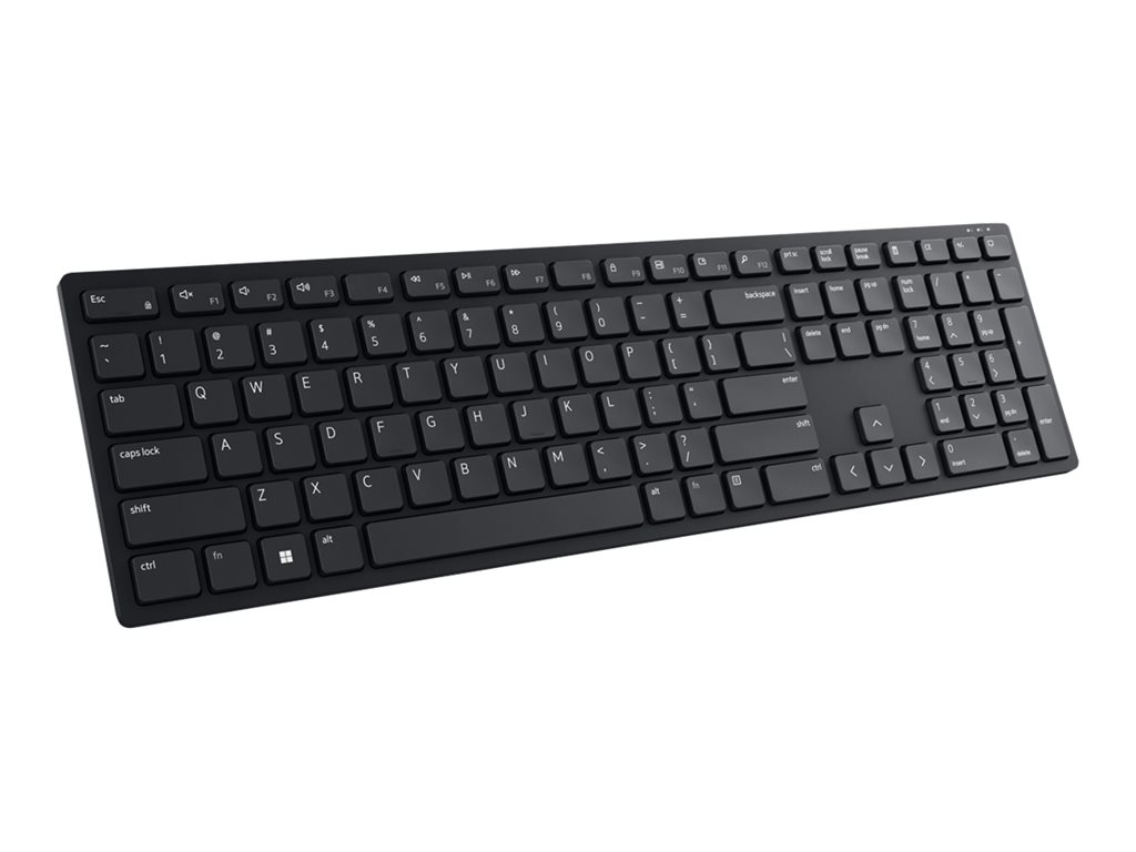 Dell KB500 - Tastatur - kabellos - 2.4 GHz - QWERTY - US International - Schwarz - mit 3 years NBD Advance Exchange