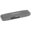 StarTech.com USB Speicherkartenlesegerät - USB 3.0 SD Kartenleser - Kompakt - 5Gbit / s - USB Kartenleser - MicroSD USB Adapter (SDMSDRWU3AC) - Kartenleser (MMC, SD, microSD, SDHC, microSDHC, SDXC, microSDXC) - USB 3.0 / USB-C