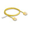 Delock RJ45 Netzwerkkabel Cat.6 UTP Ultra Slim 1 m gelb mit kurzen Steckern