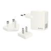 Leitz Complete - Netzteil - 12 Watt - 2.4 A - 2 Ausgabeanschlussstellen (USB) - weiß