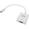 Steckt in USB-C und hat eine vollwertige HDMI-Buchse - maximale Auflösung 4K 30 Hz - USB-C 3.1 (m) zu HDMI (f) - Treiber im Adapter integriert - weiß