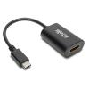 Eaton Tripp Lite Series USB C to HDMI Video Adapter Converter 4Kx2K M / F, USB-C to HDMI, USB Type-C to HDMI, USB Type C to HDMI 6in - Externer Videoadapter - USB-C 3.1 - HDMI - Schwarz