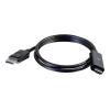 C2G 3ft DisplayPort to HDMI Cable - DP to HDMI Adapter Cable - DisplayPort 1.2 HDMI 2.0 - 4K 60Hz - M / M - Adapterkabel - DisplayPort männlich zu HDMI männlich - 91.4 cm - Schwarz - aktiv, 4K Unterstützung