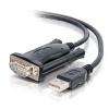 C2G Serial RS232 Adapter Cable - Kabel USB / seriell - USB (M) zu DB-9 (M) - 1.5 m - Schwarz