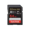 SanDisk Extreme PRO - Flash-Speicherkarte - 64 GB - Video Class V60 / UHS-II U3 / Class10 - SDXC UHS-II