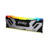 Kingston FURY Renegade RGB - DDR5 - Modul - 24 GB - DIMM 288-PIN - 4200 MHz / PC5-67200 - CL40 - 1.45 V - ungepuffert - on-die ECC - schwarz & silber