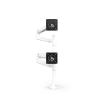 45-509-216 / LX DUAL STACKING ARM, TALL POLE, BWT.