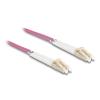 Delock LWL Kabel LC Duplex zu LC Duplex Multimode OM4 winkelbar 5 m