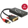 Adapter DVI Stecker > Displayport 1.2 Buchse schwarz