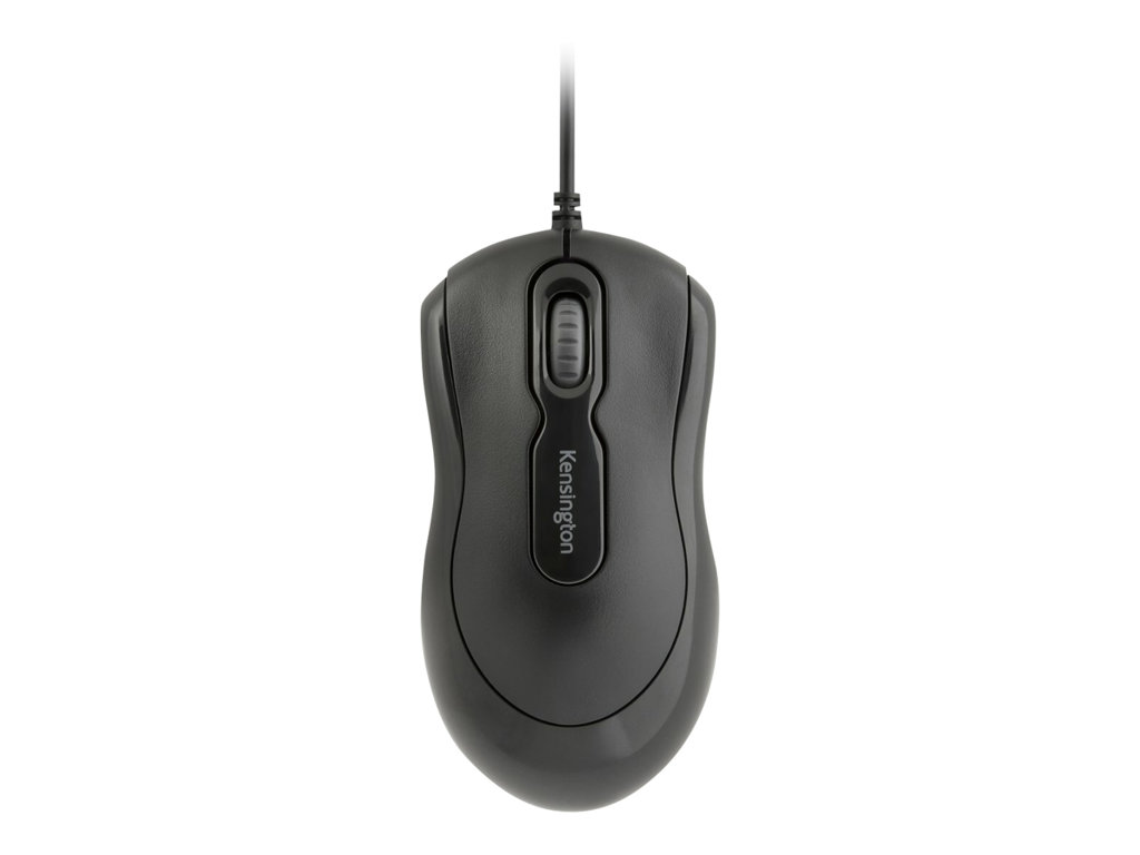 Kensington Mouse-in-a-Box USB - Maus - rechts- und linkshändig - optisch - 3 Tasten - kabelgebunden - USB - Schwarz - retail