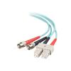 C2G SC-ST 10Gb 50 / 125 OM3 Duplex Multimode PVC Fiber Optic Cable (LSZH) - Netzwerkkabel - ST multi-mode (M) zu SC multi-mode (M) - 1 m - 1 m - Glasfaser - Duplex - 50 / 125 Mikrometer - OM3 - halogenfrei - Aquamarin