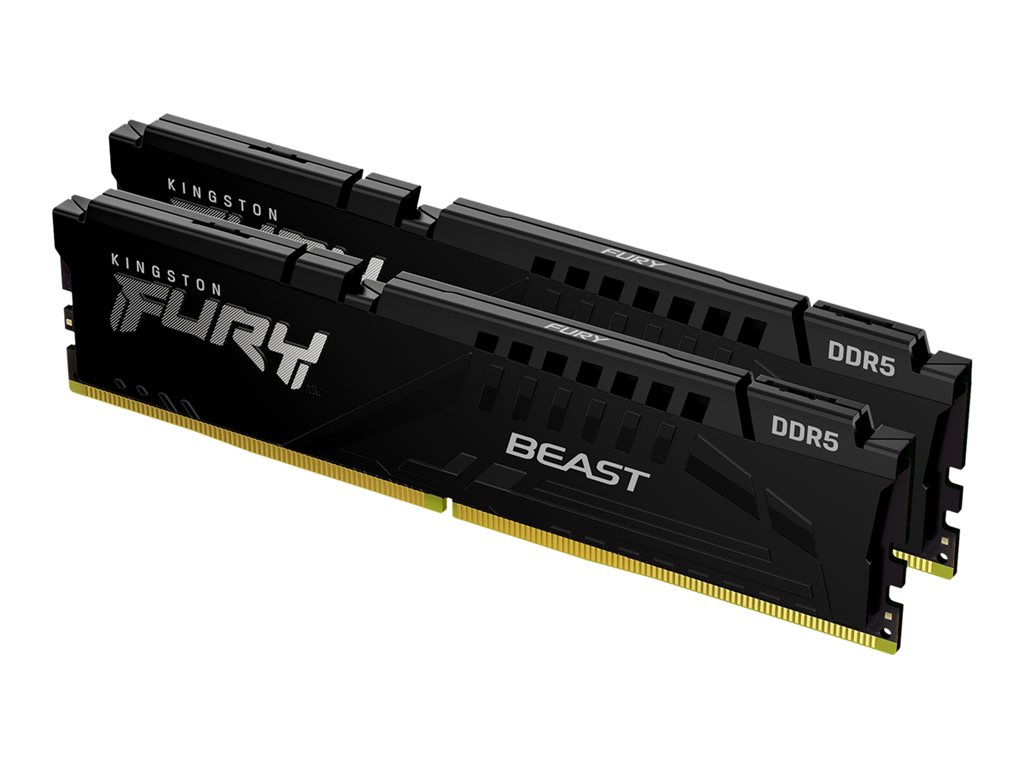 Kingston FURY Beast - DDR5 - Kit - 64 GB: 2 x 32 GB - DIMM 288-PIN - 5600 MT / s / PC5-44800 - CL36 - 1.25 V - ungepuffert - on-die ECC
